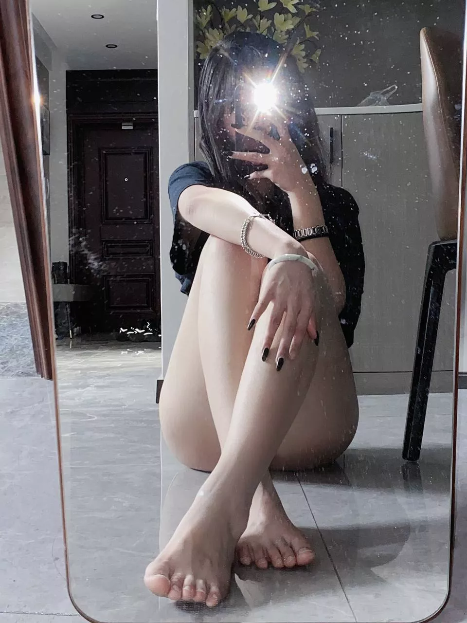 Foto selfie Beautiful feet kaki