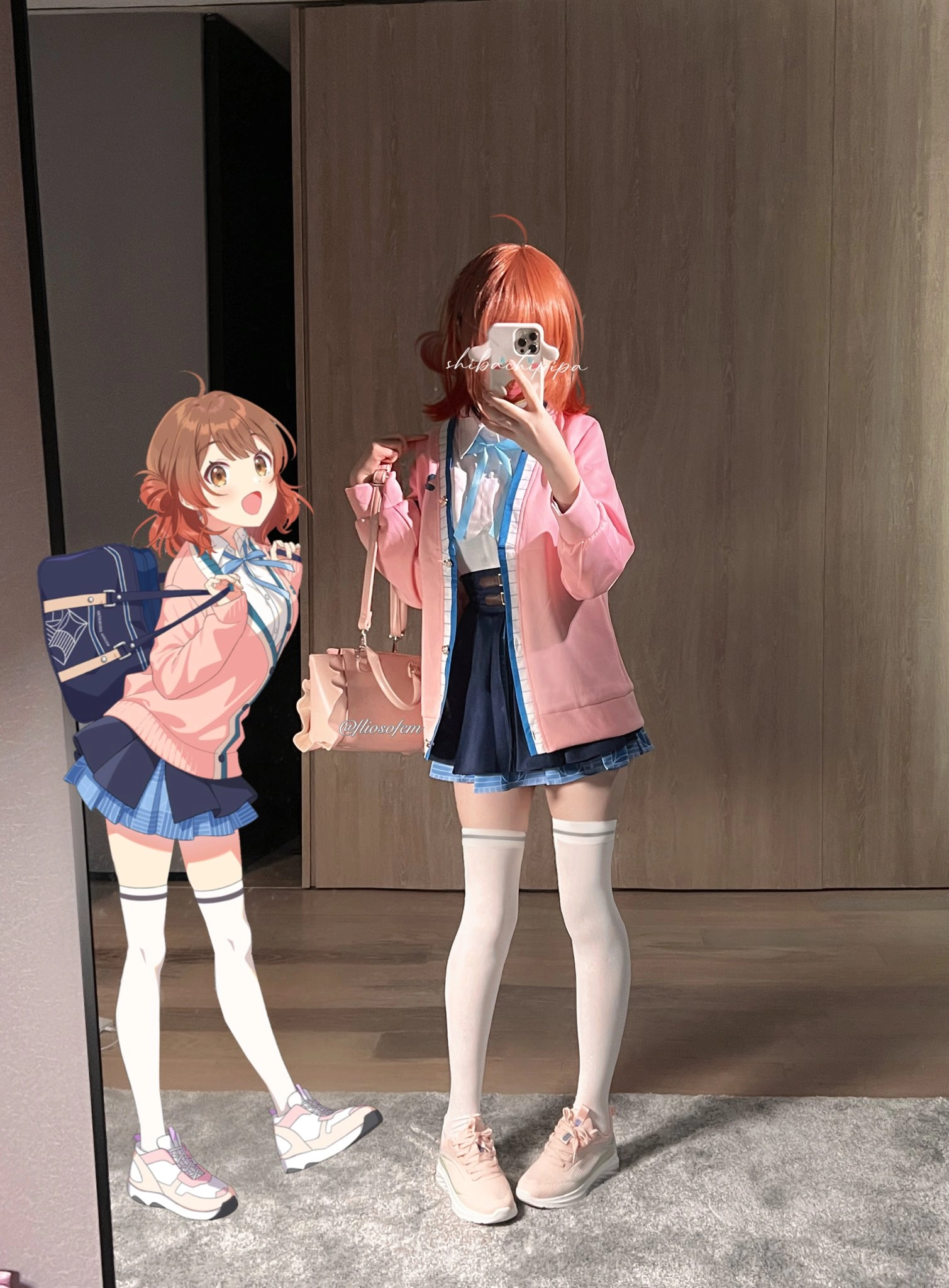 两个动漫角色为一张照片。