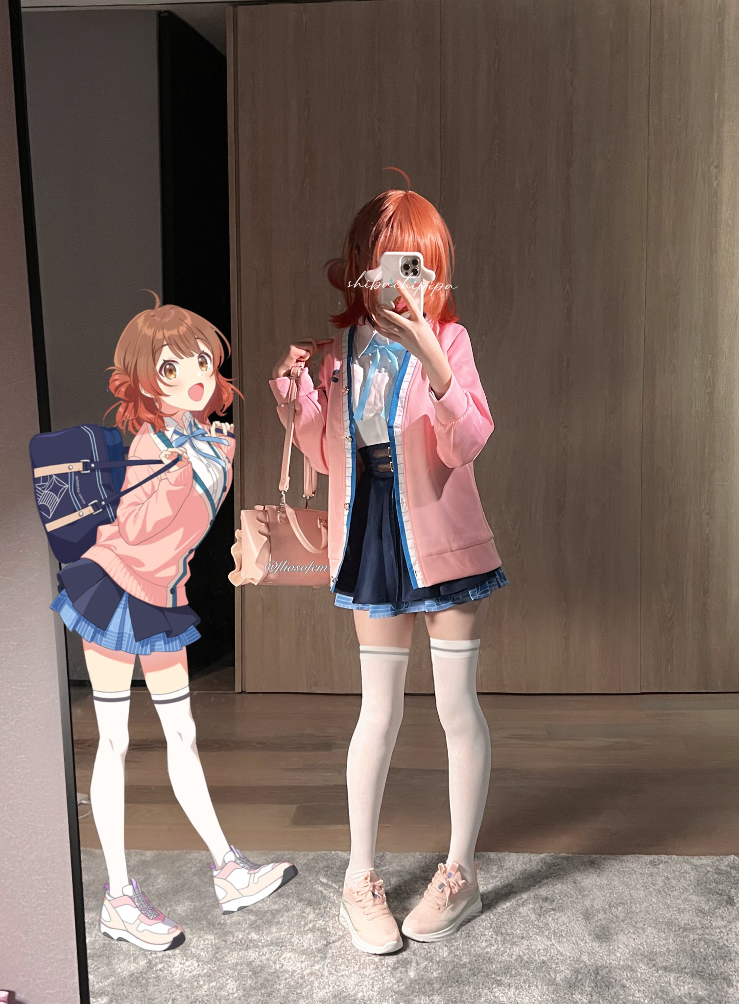 两个动漫角色为一张照片。