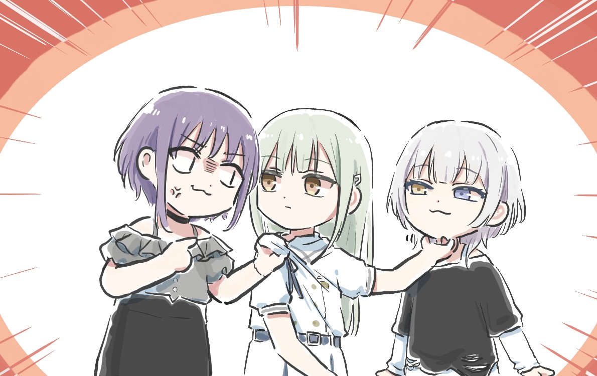 女孩正在帮助另一个女孩用她的头发。