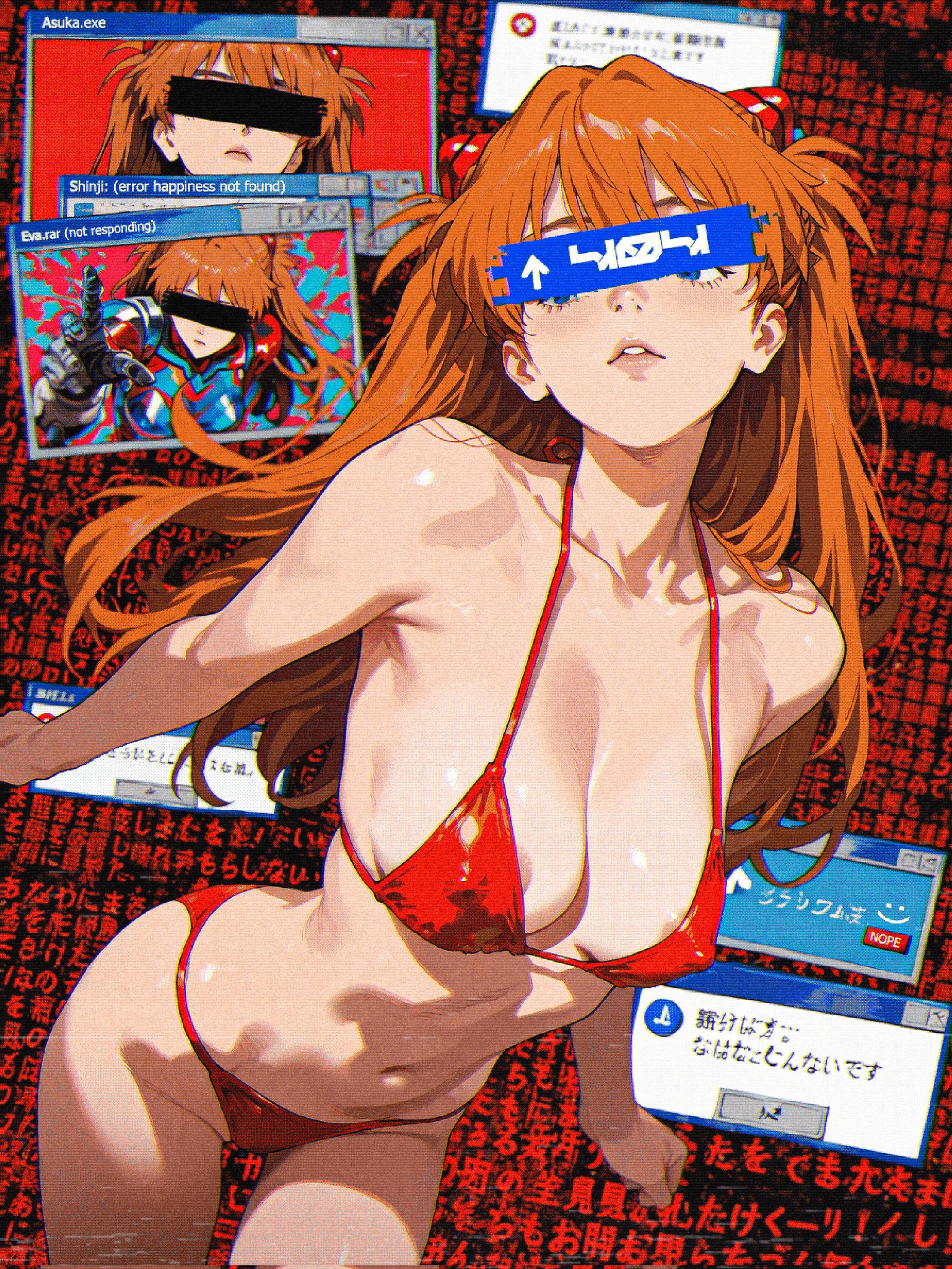 戴着蓝面具的女人。