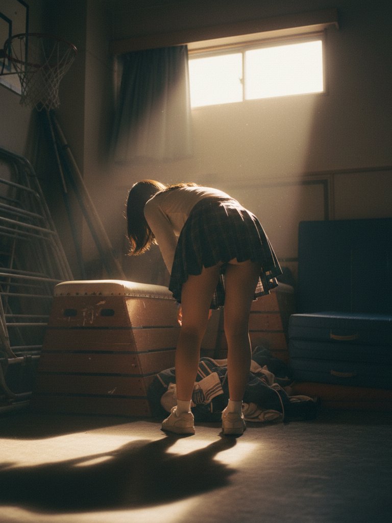 女孩在健身房跳过。