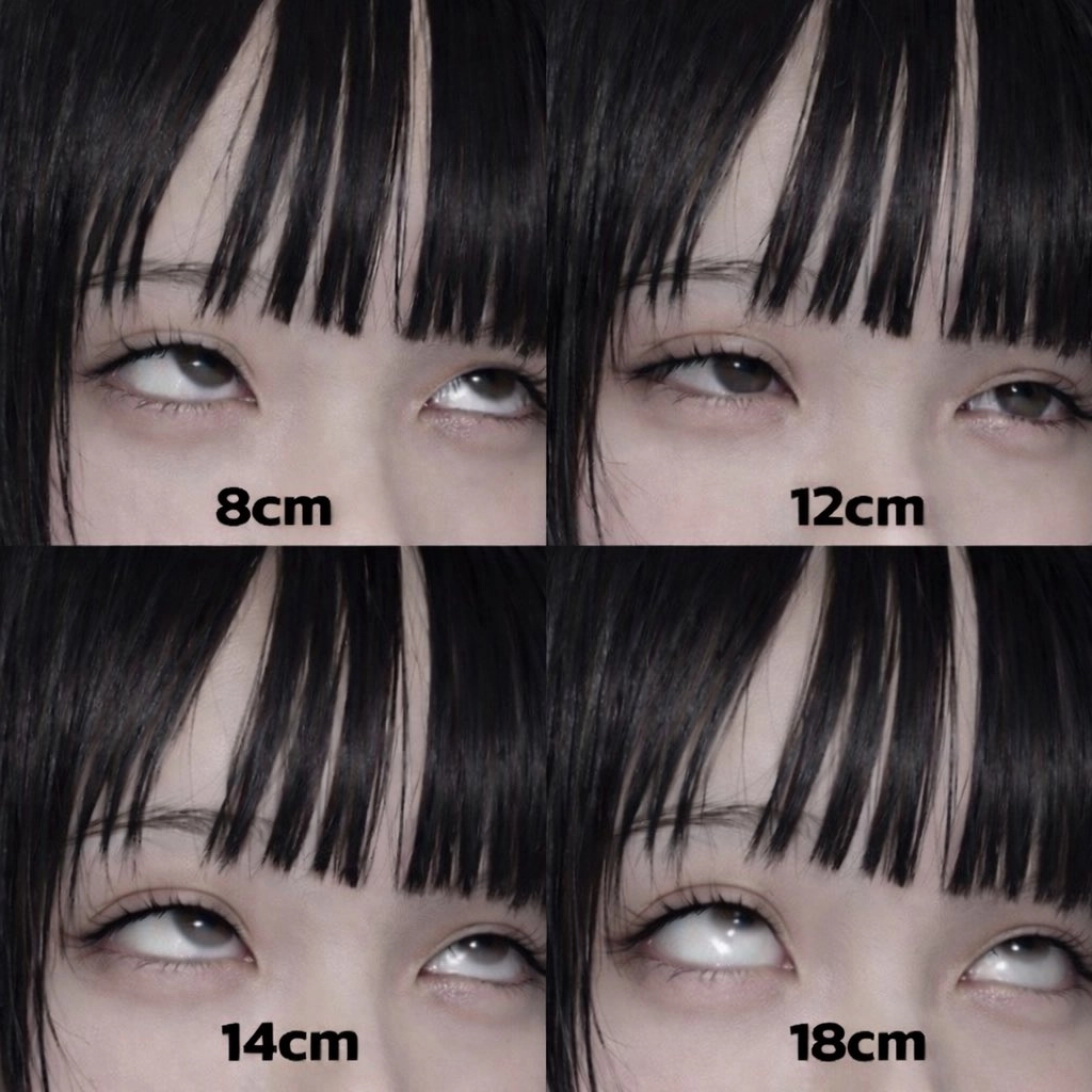 12厘米的眼睛的女人。