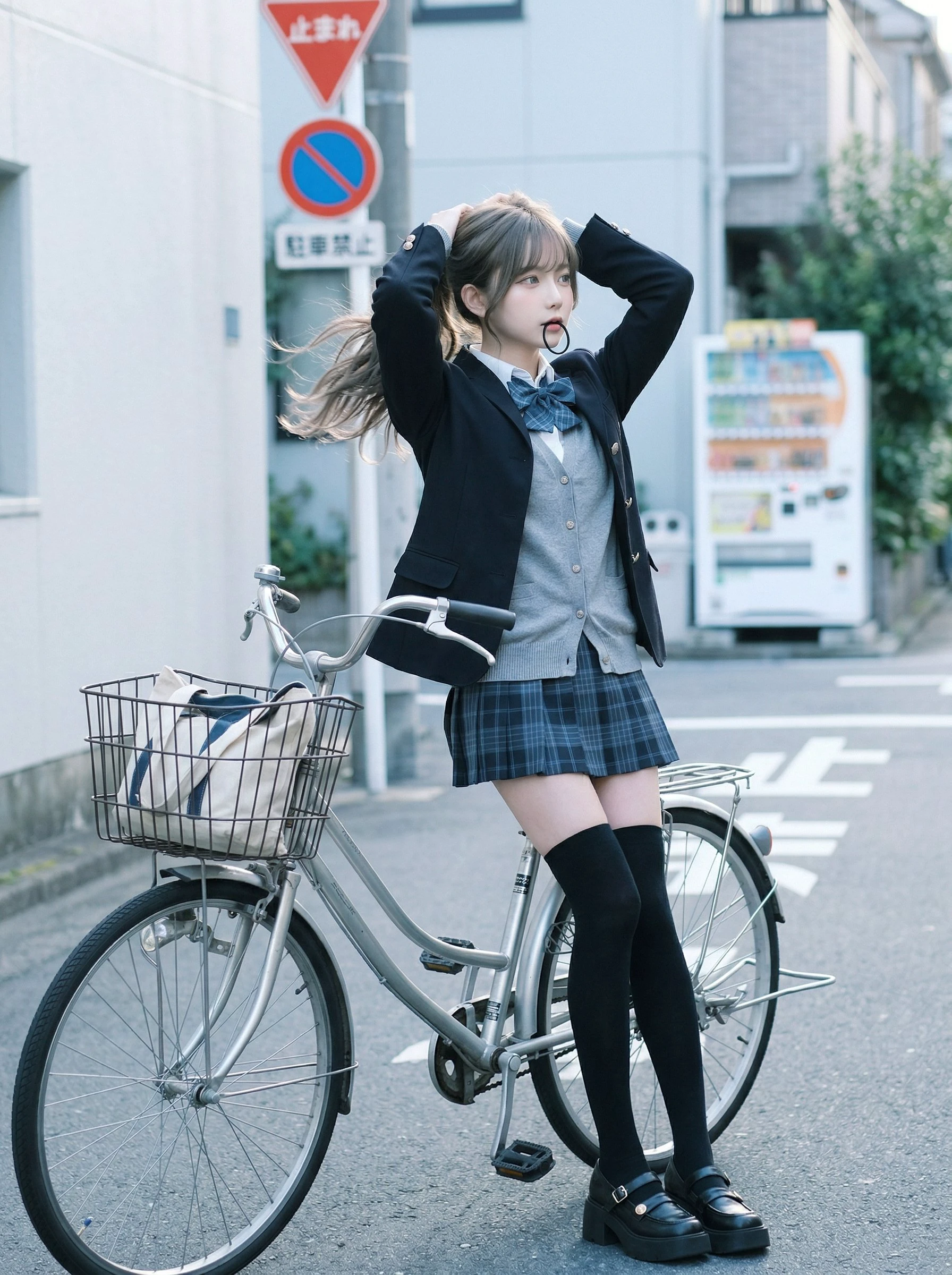 骑车没电了得靠发型撑