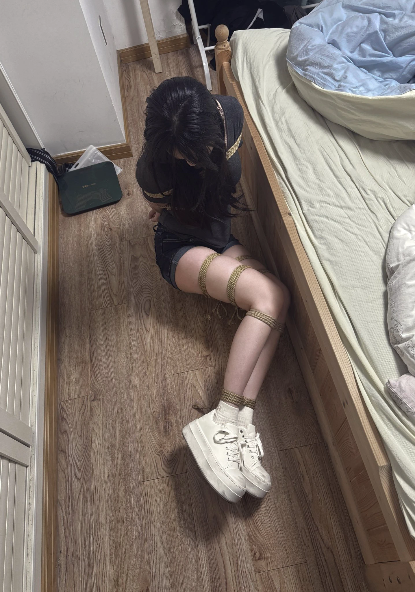 大型人体折叠现场