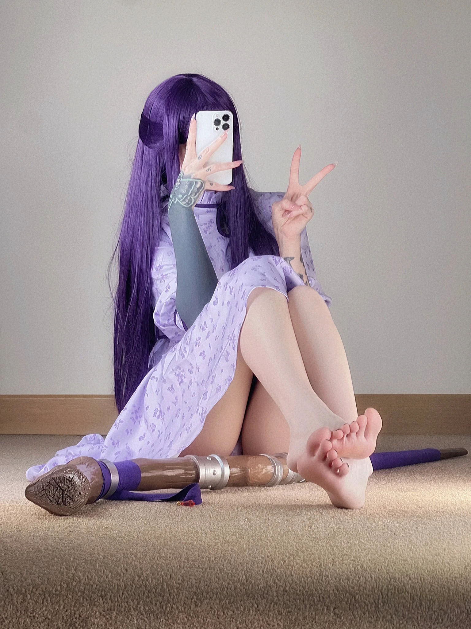 变身紫色神秘大魔王