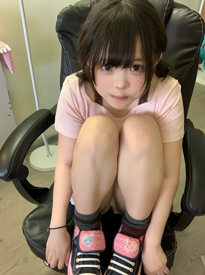 坐着没凳子只能蜷缩