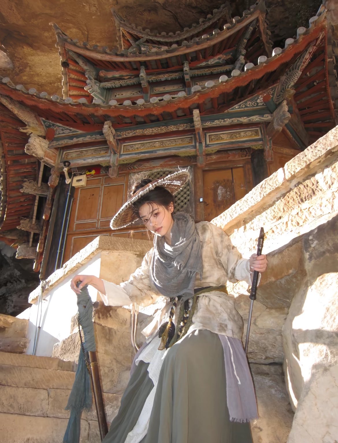 自带遮阳伞的修仙少女