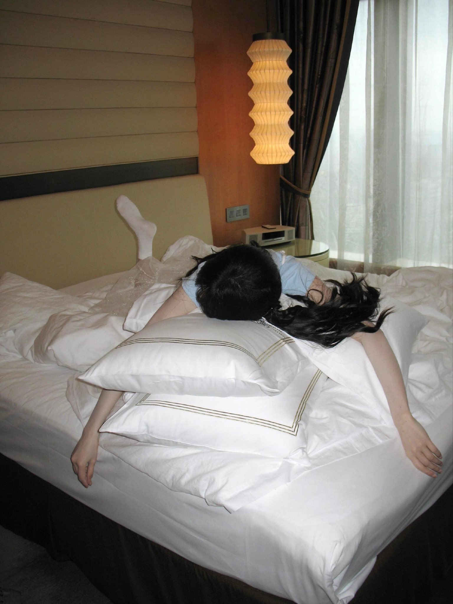 腿长到以为是假肢