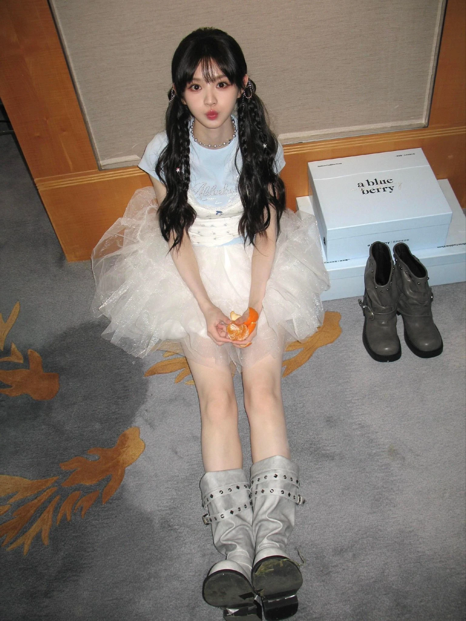 腿长到以为是假肢