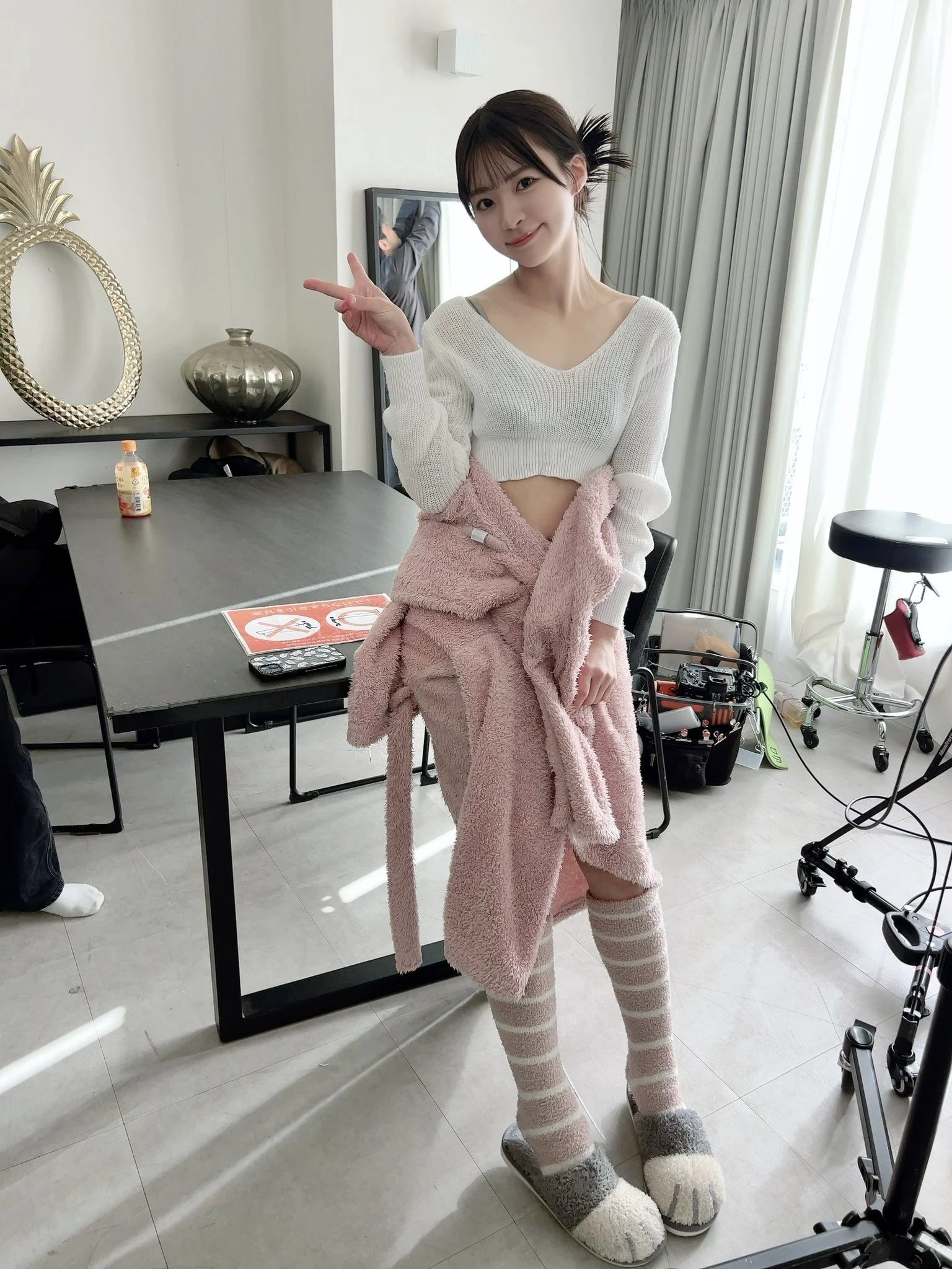 这衣服穿得也太随性了