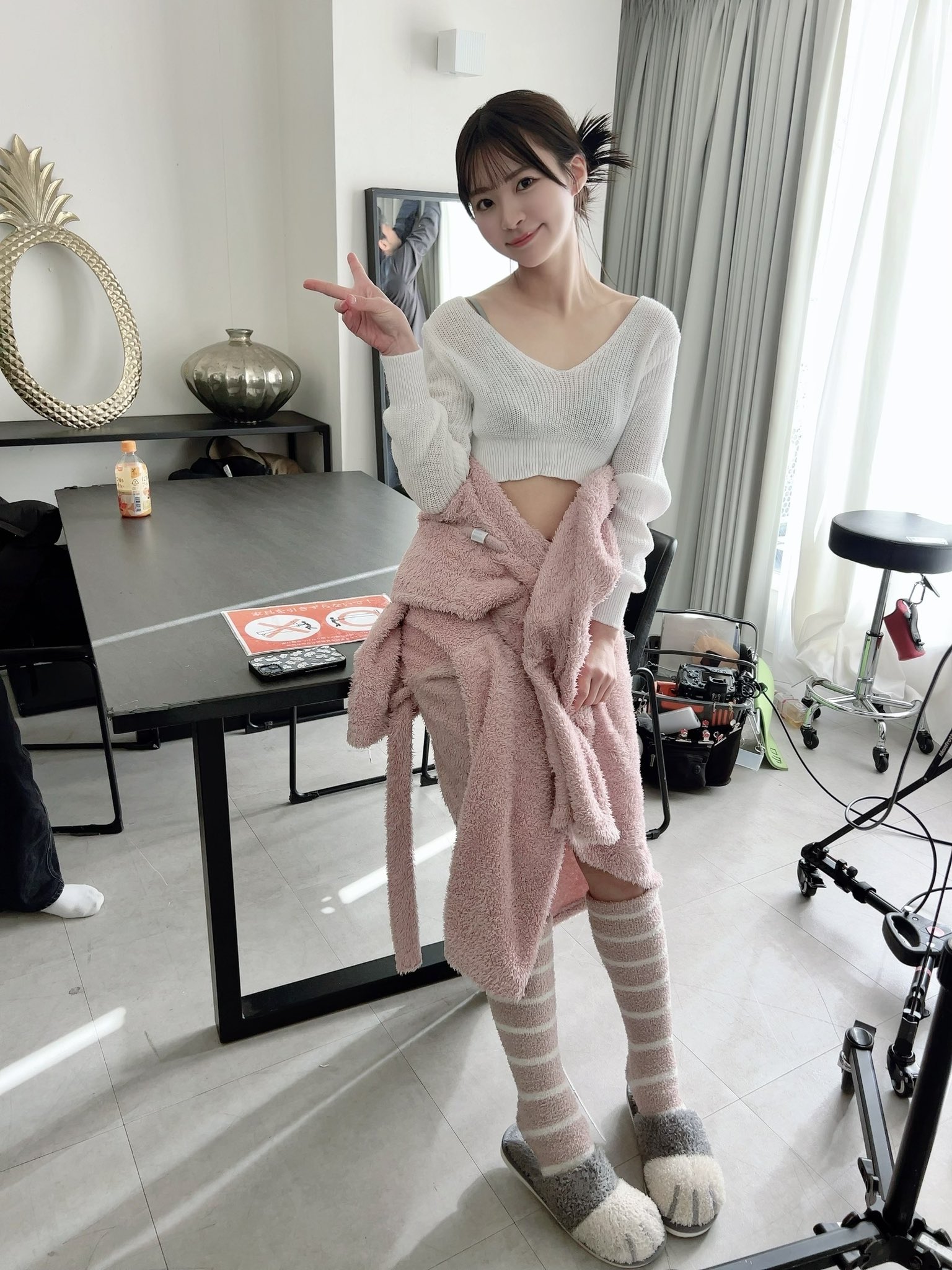 这衣服穿得也太随性了