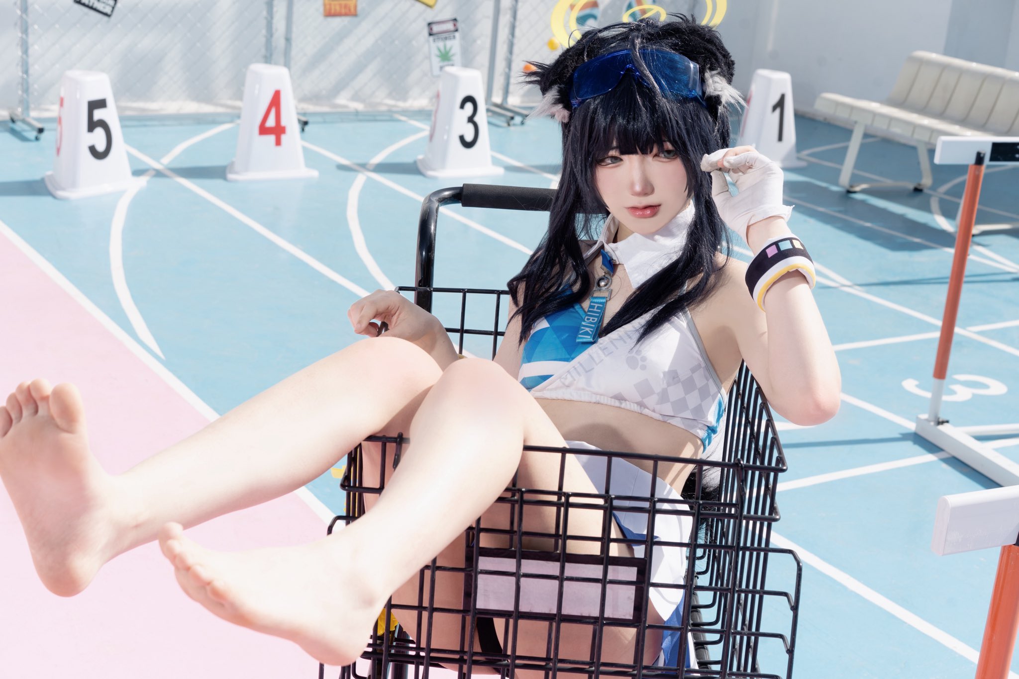 超市买菜居然买到美少女