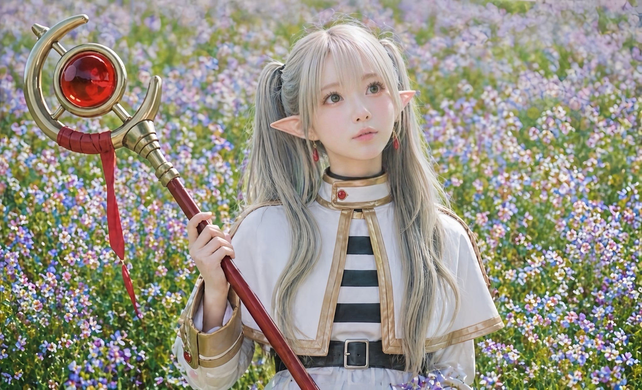 法杖太重差点没拿稳