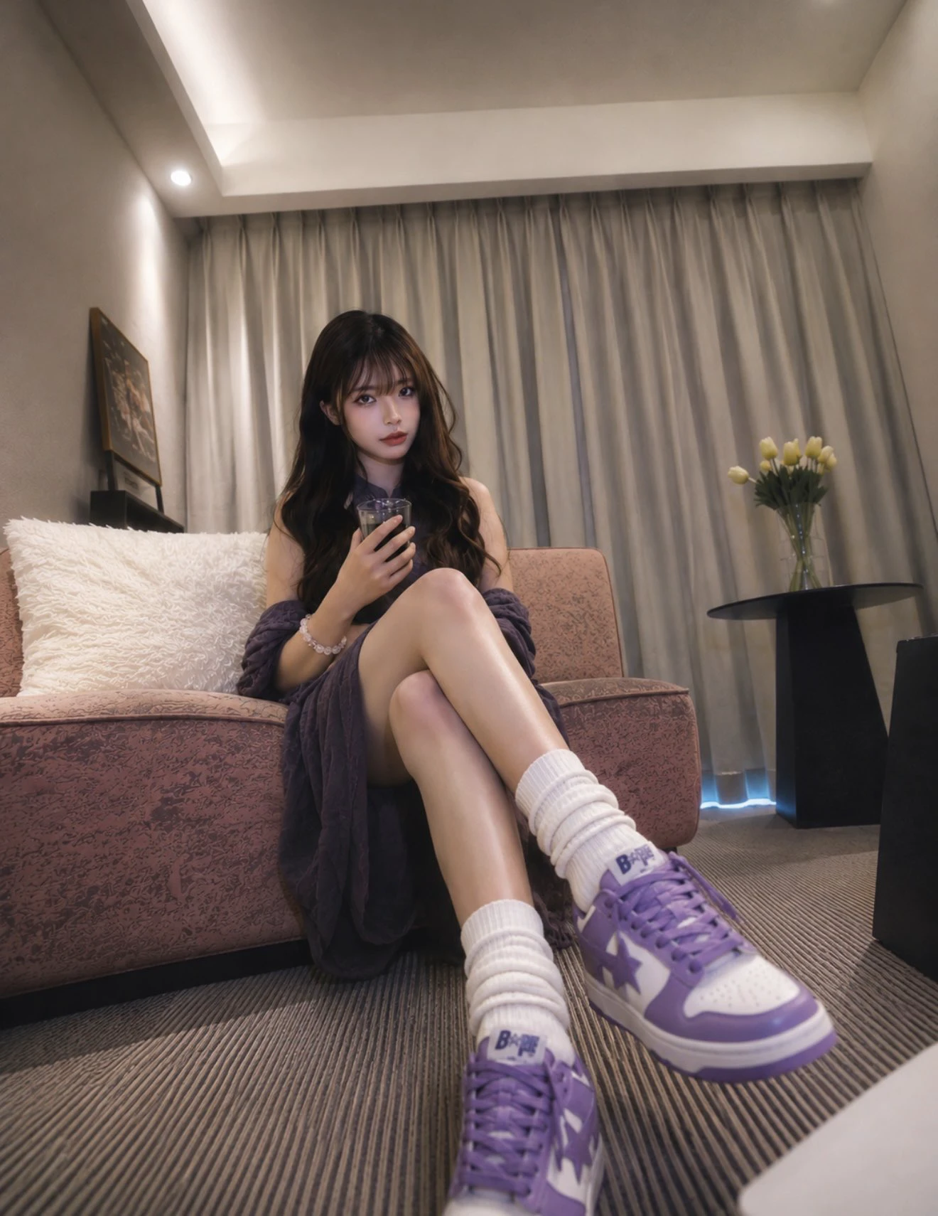 腿长到快要出屏幕了
