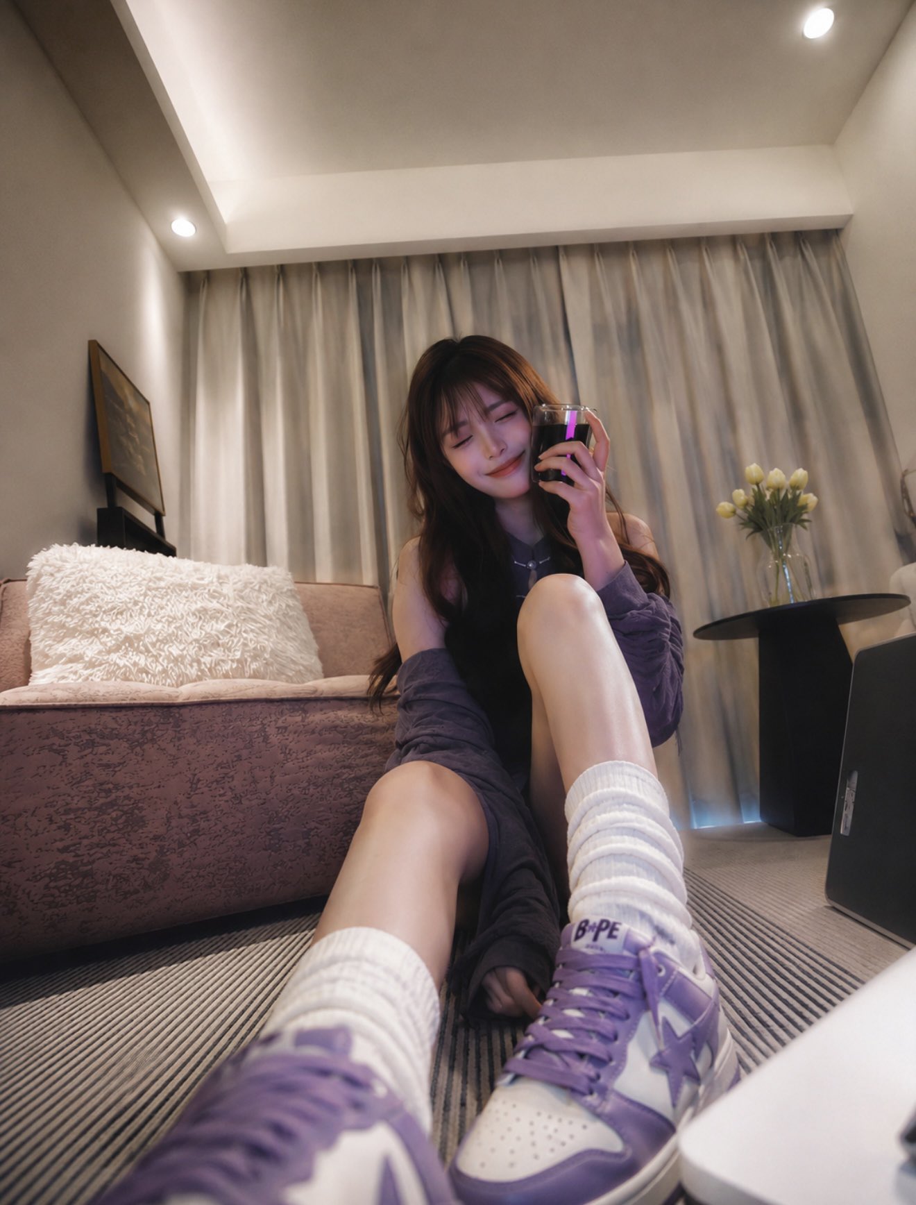 腿长到快要出屏幕了