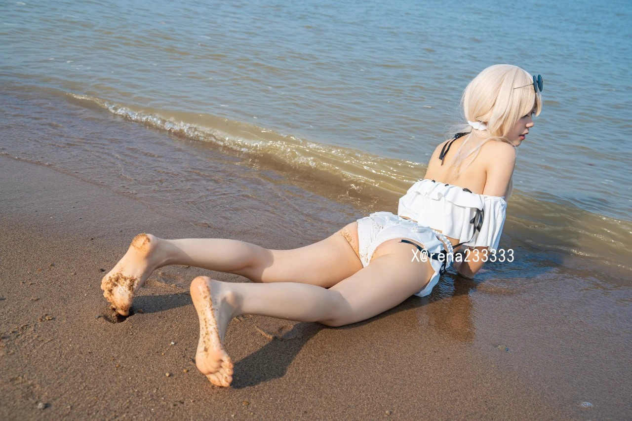 海边沙滩玩泥巴失败现场