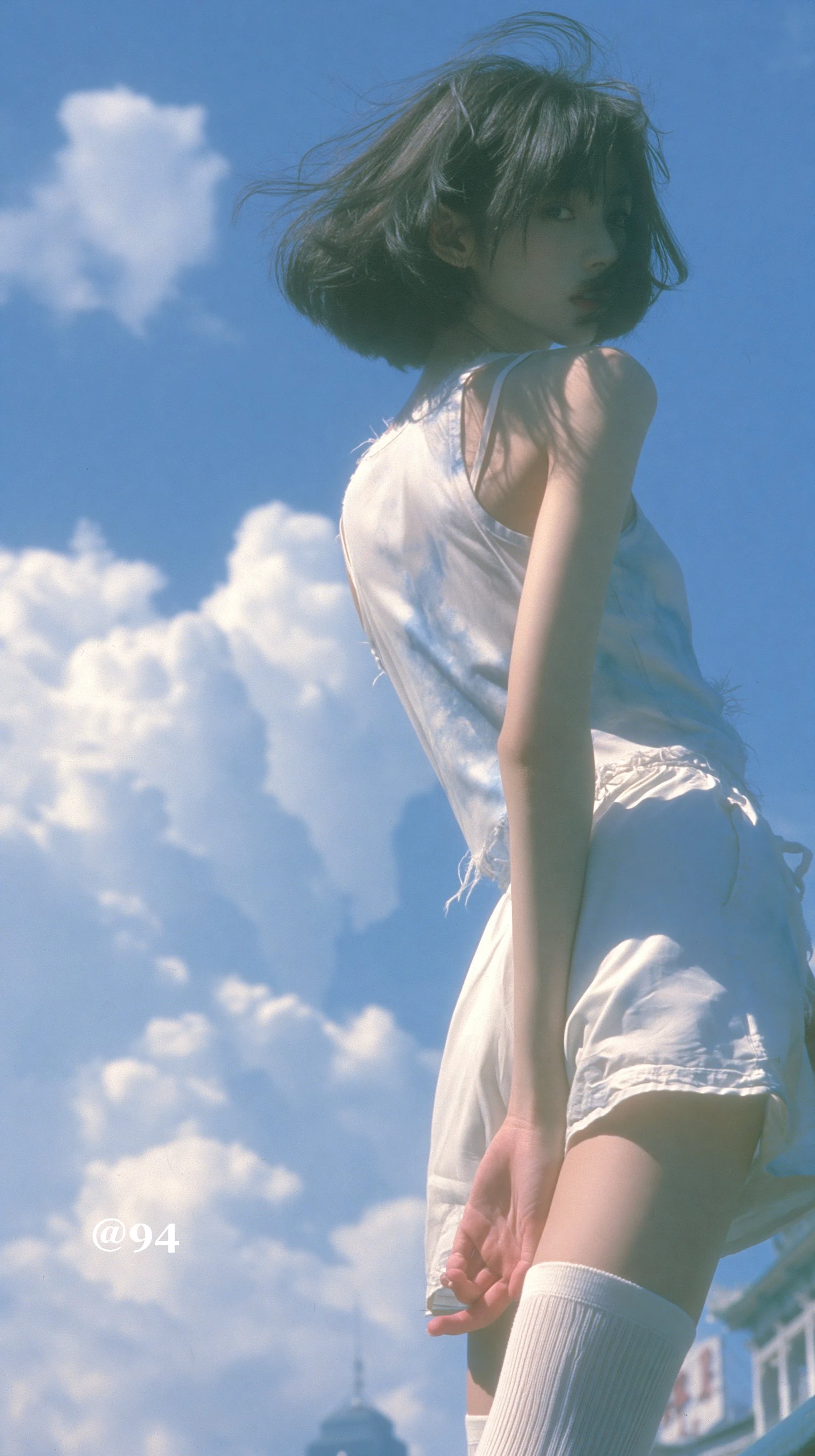 云朵在看美女发呆