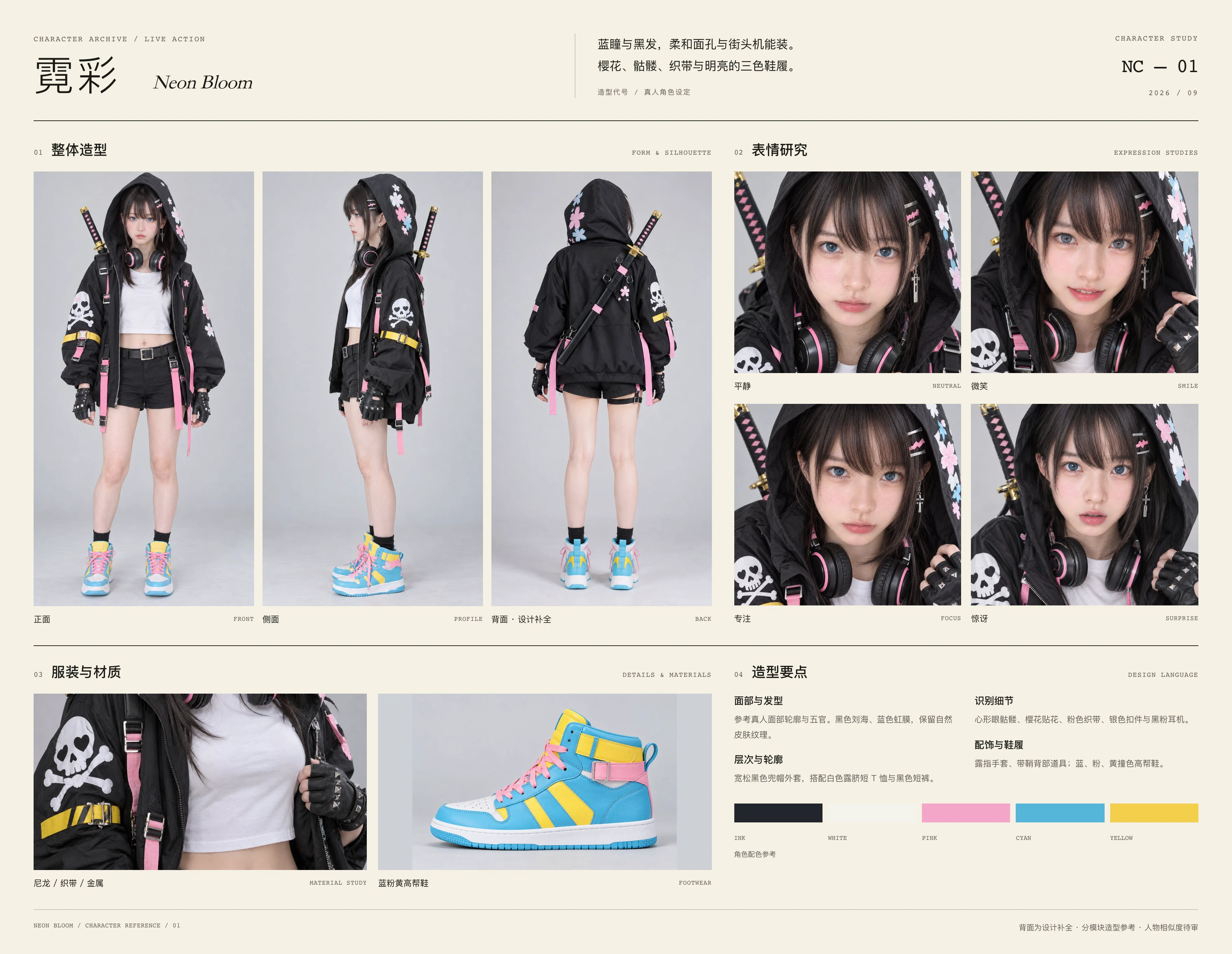 赛博朋克风少女变身手册