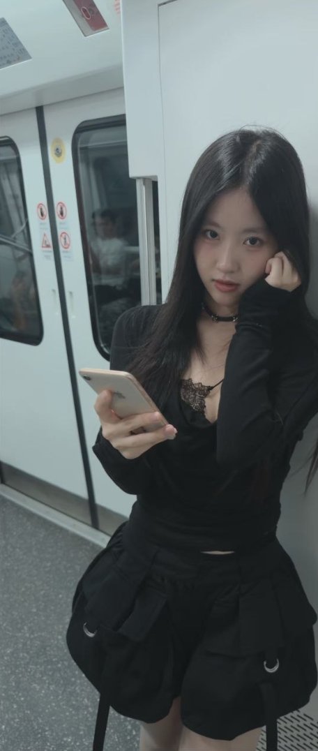 地铁偶遇仙女本人