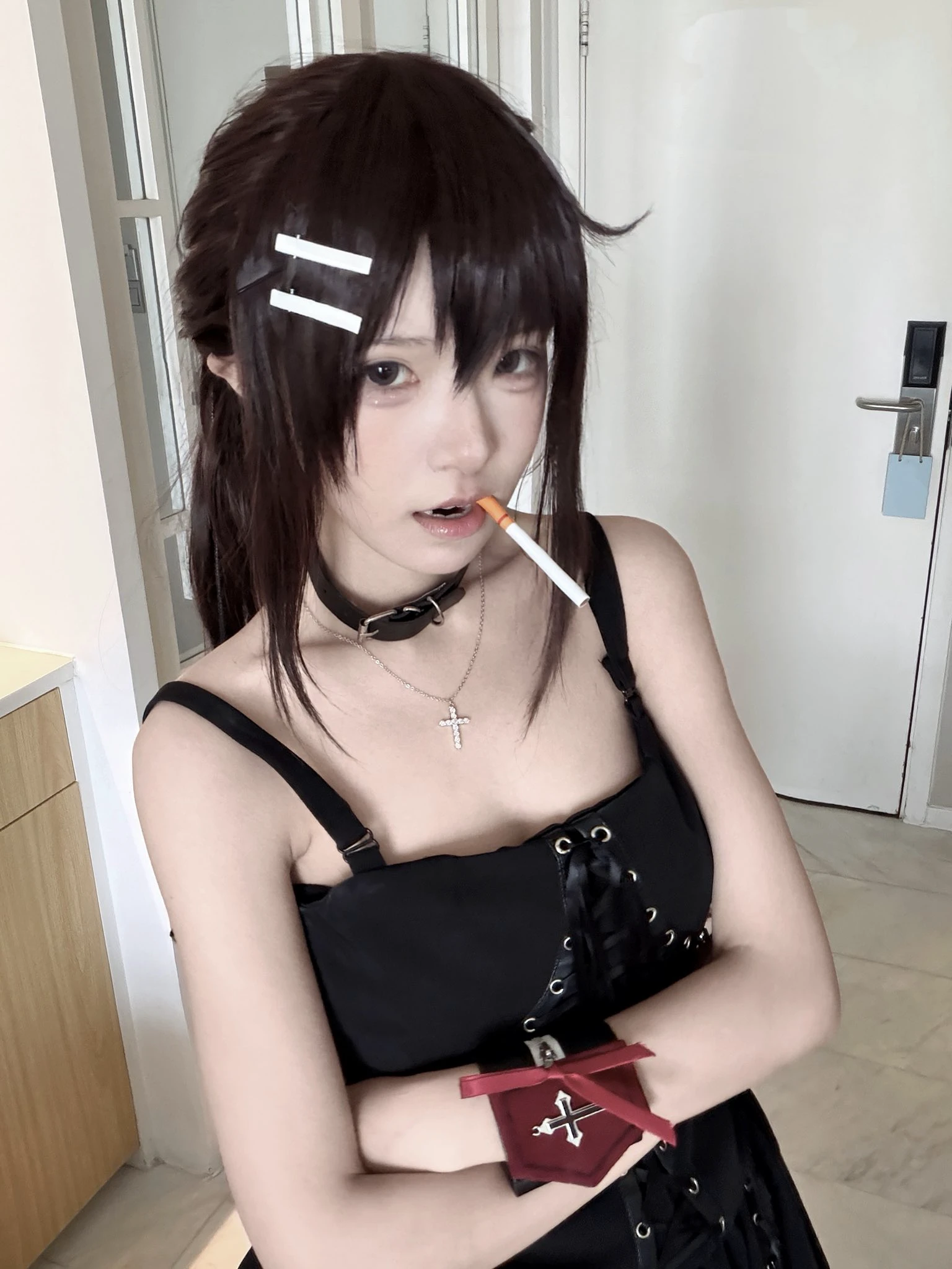 这烟抽得有点像在啃棒棒糖