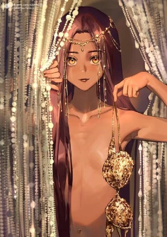 女人嘴里有香蕉。