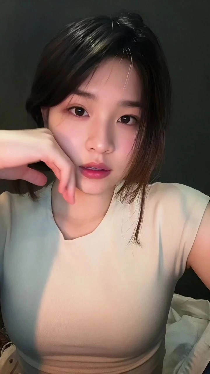 长头发的女人和一只马尾巴。