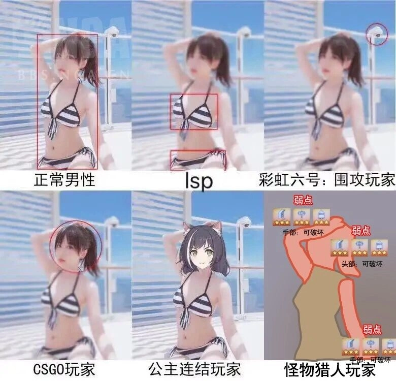 穿比基尼的女人为一张照片。