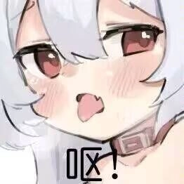 有红嘴巴和白头发的卡通人物。