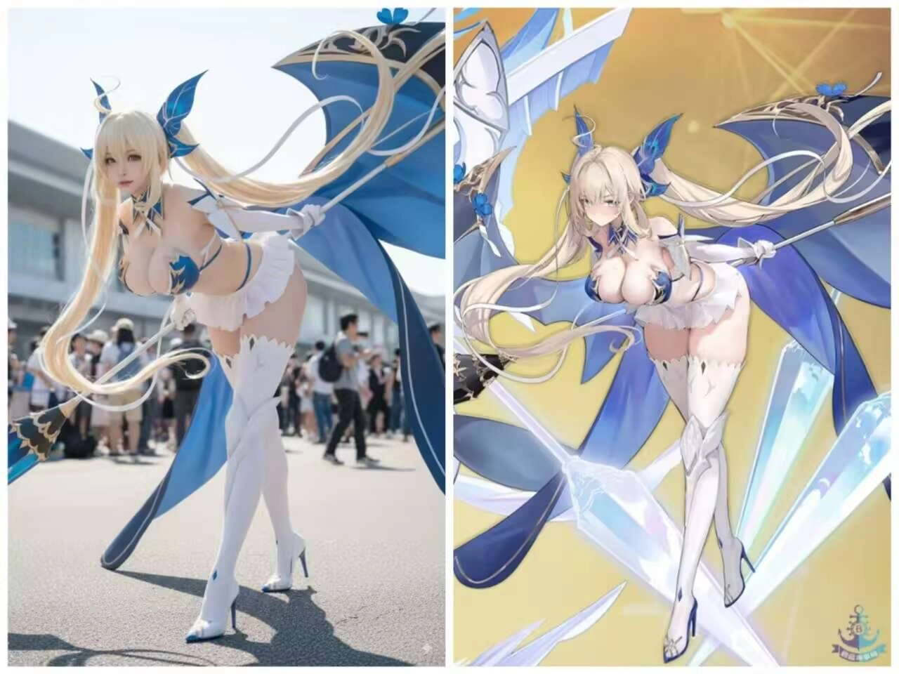 穿着红色衣服的女人,手里拿着一把剑。