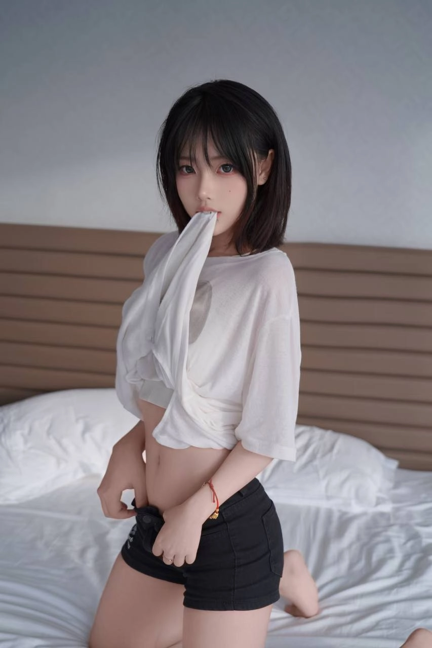 女人坐在椅子上,手放在脸上。