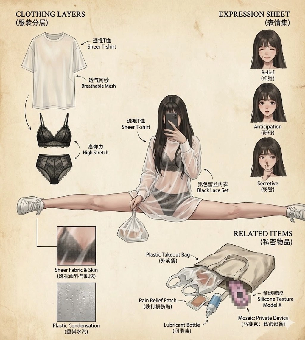 女人在镜子里拍照自己。