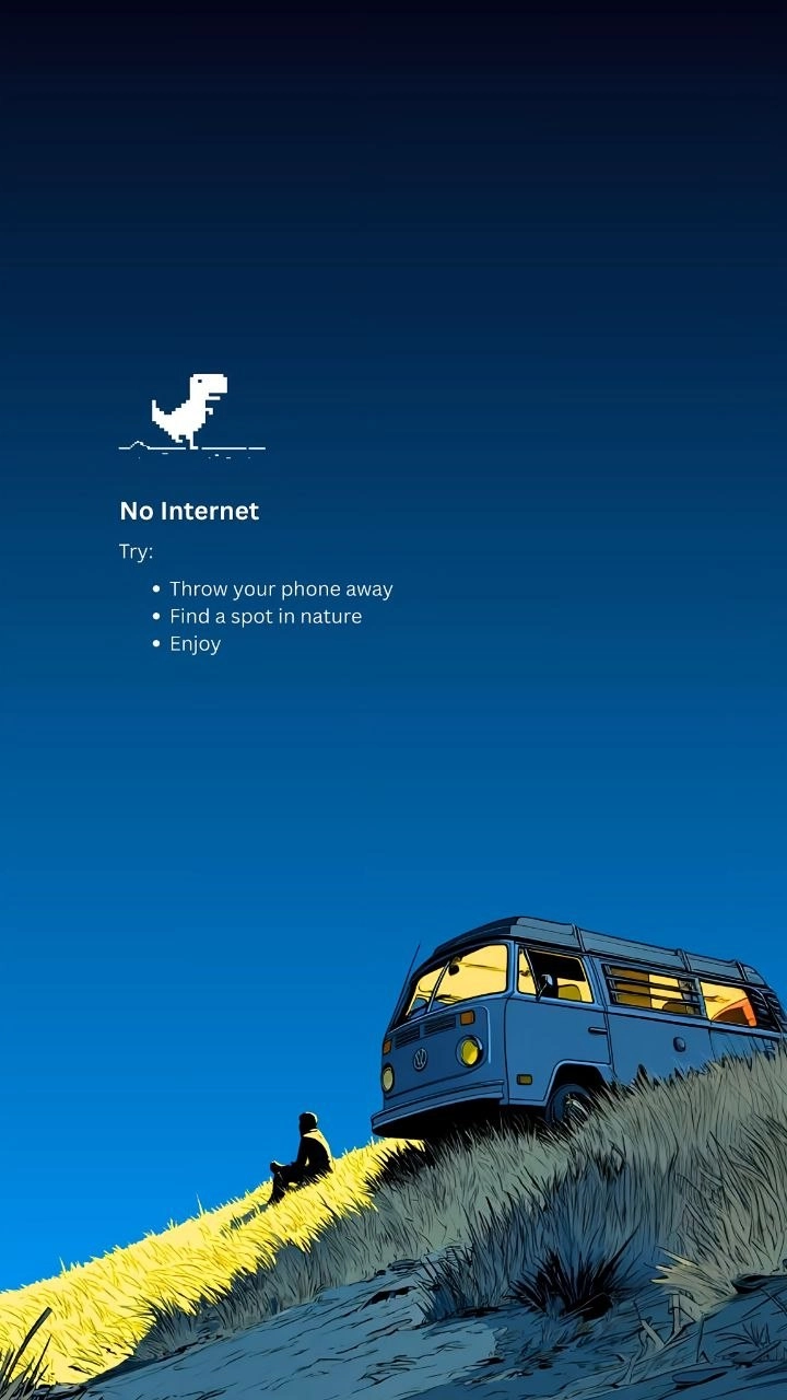 没网了，扔手机去享受大自然