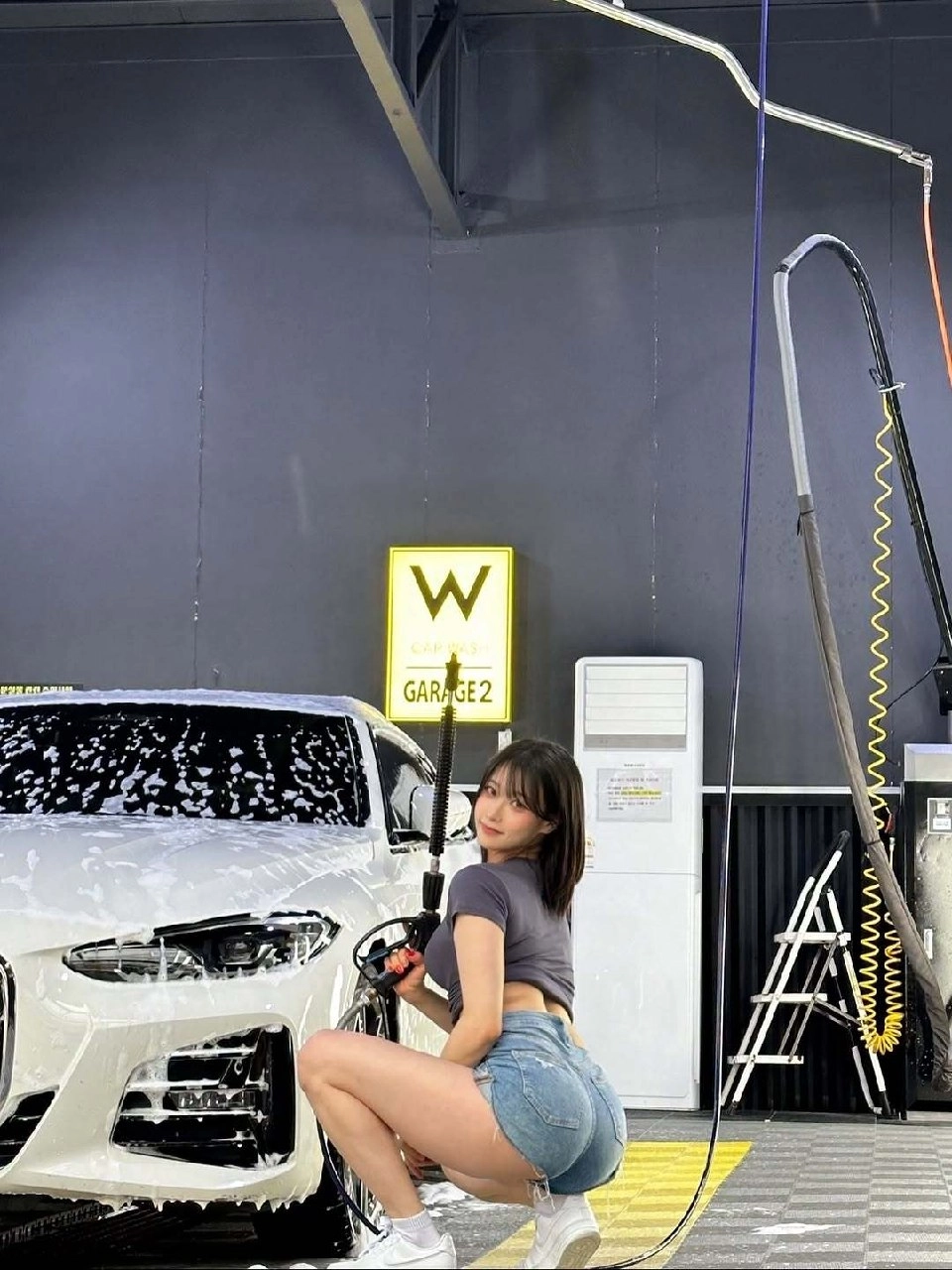 洗车洗到心跳加速