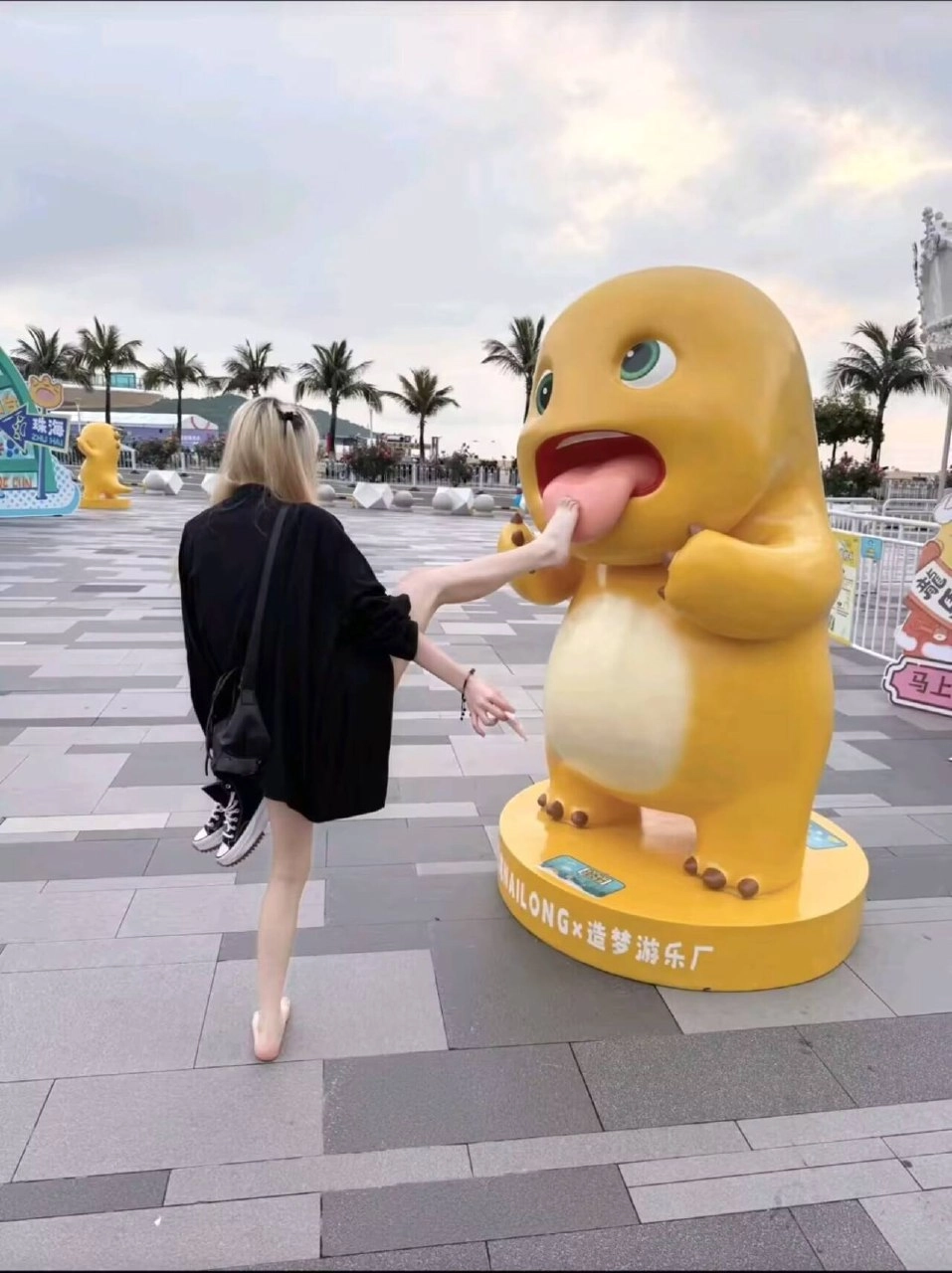 大型喂食现场