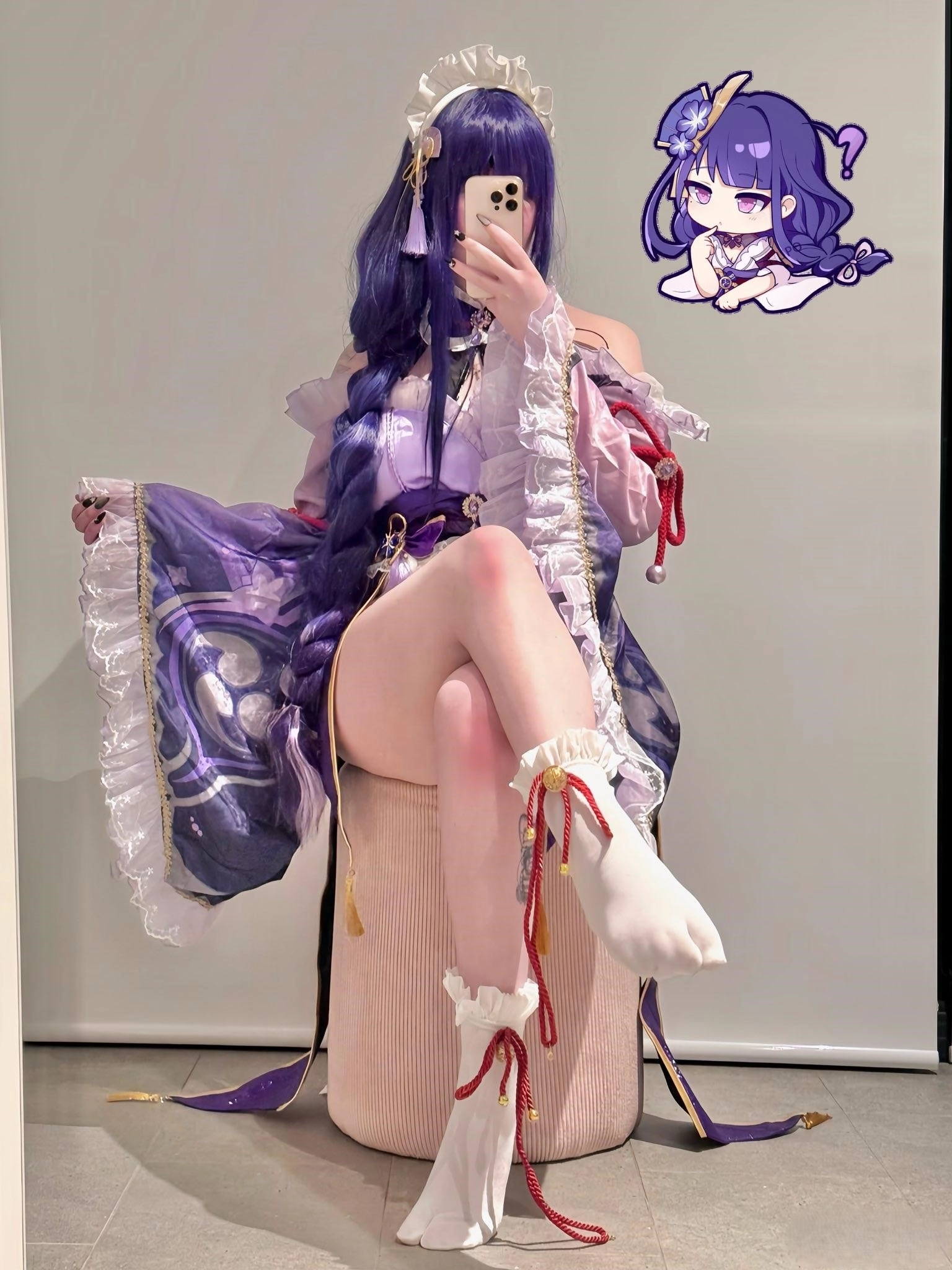 这紫色发色真的很显白