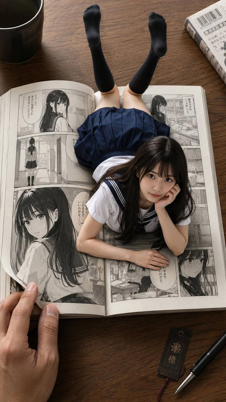 漫画把自己画进现实了