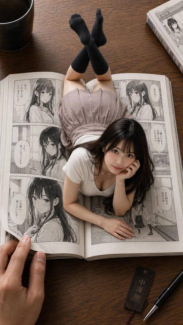 漫画把自己画进现实了