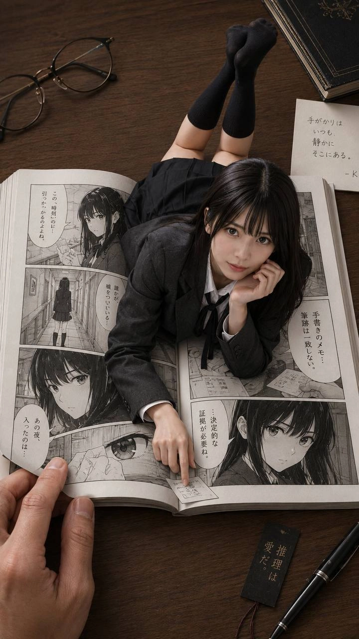 漫画把自己画进现实了