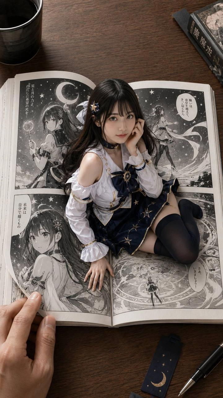 漫画把自己画进现实了