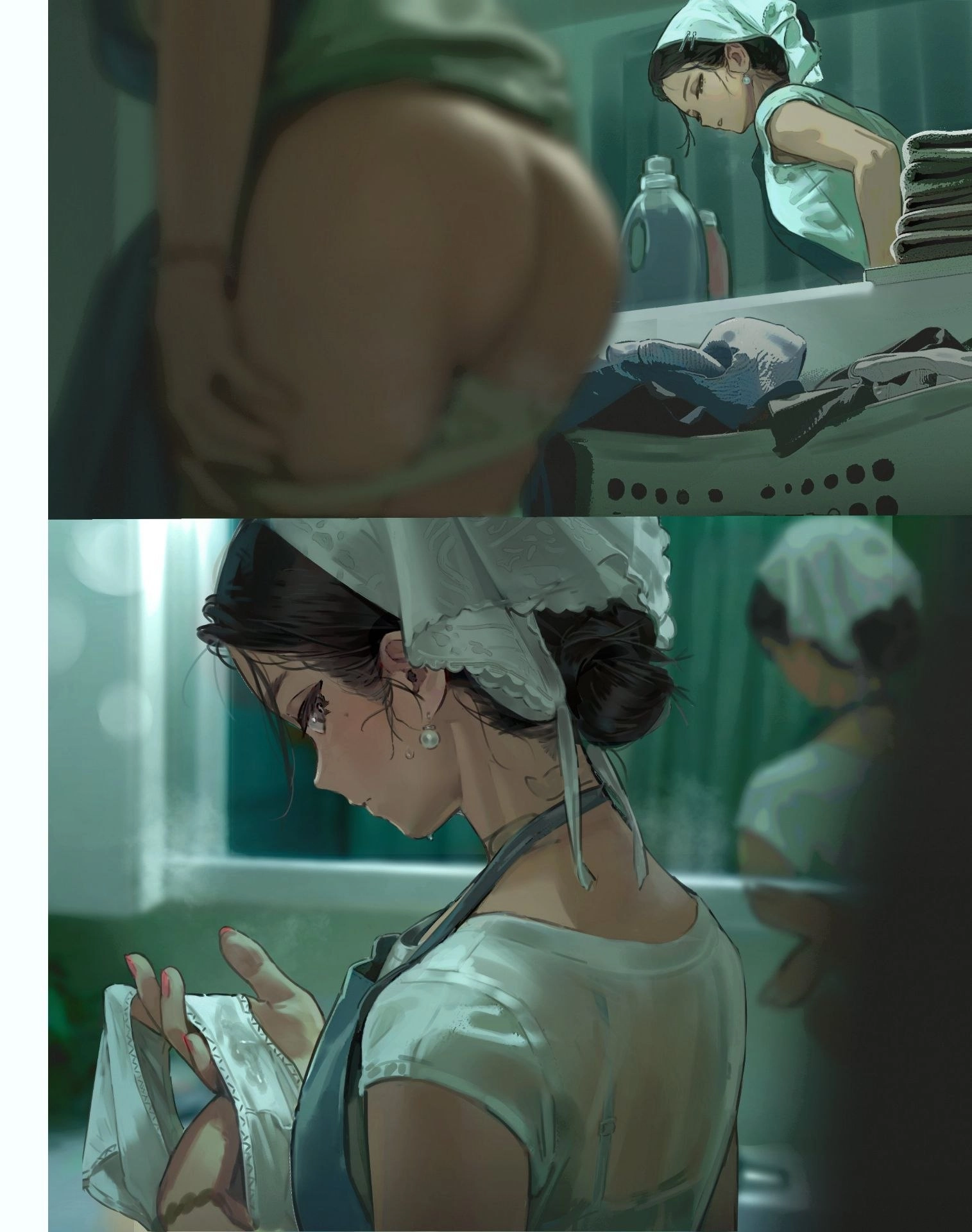 洗衣房里的美少女诱惑