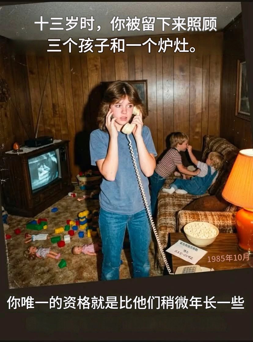 小小年纪被迫当家长