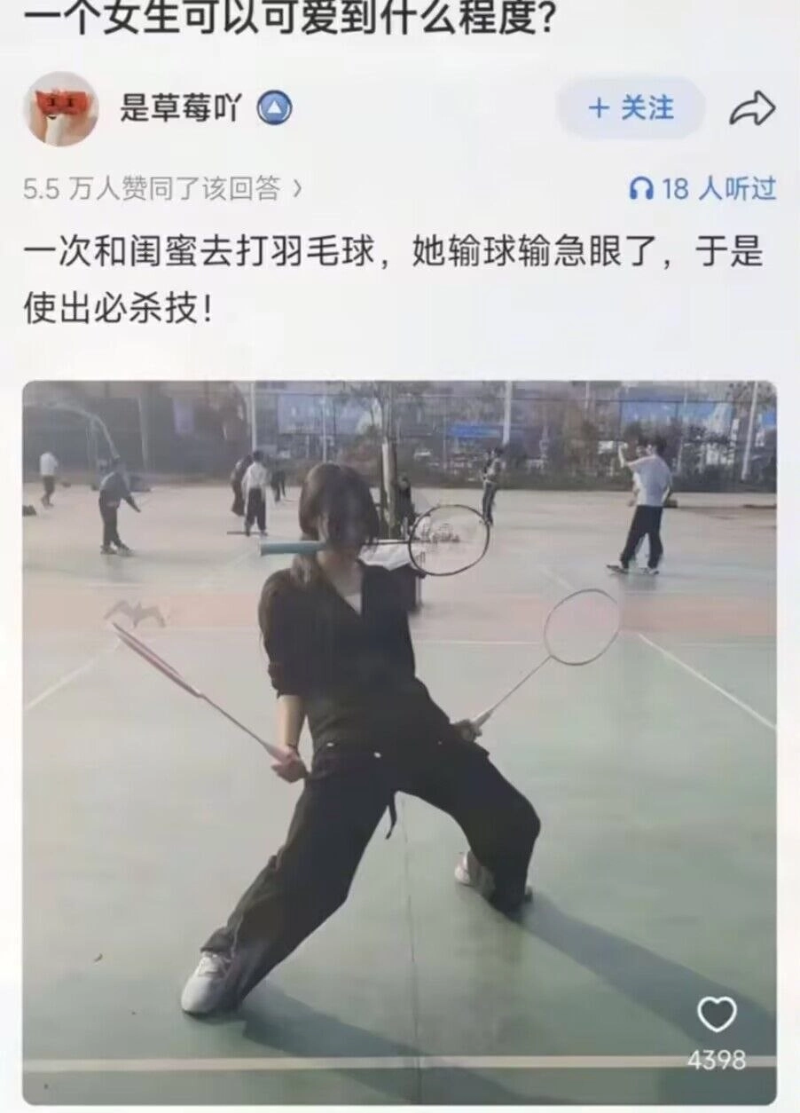 羽毛球界的武林高手