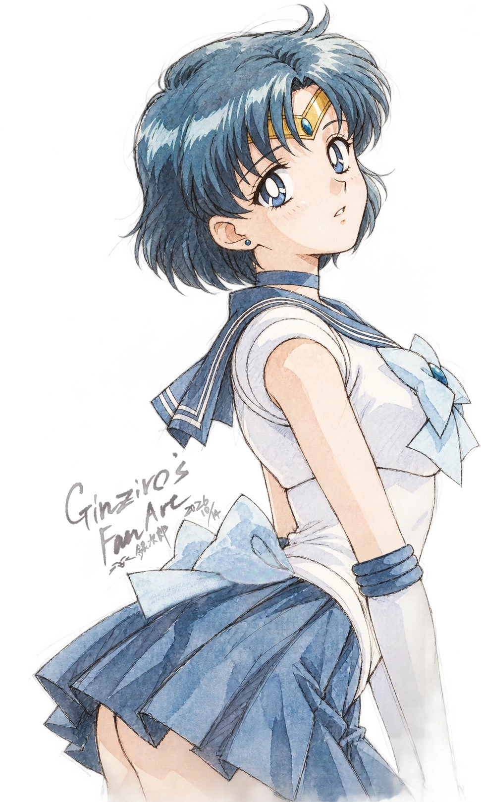 美少女战士竟是蓝发妹