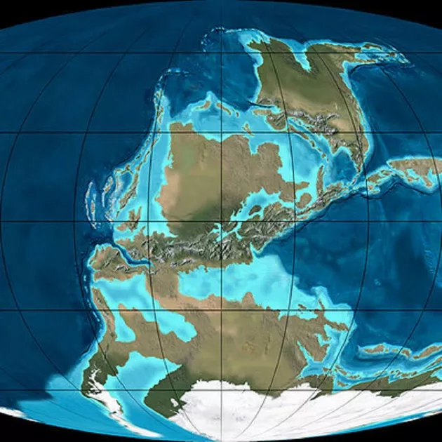 location of the earth's continents 300 million years ago